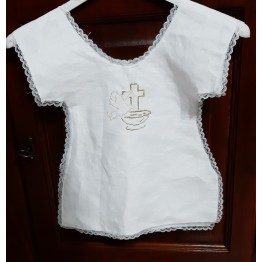 Veste per battesimo ricamata a mano